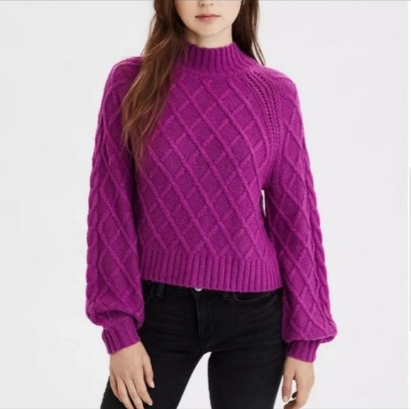 American Eagle Outfitters Sweaters - American Eagle Cableknit Sweater XL